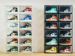 Bituxx 3x BOX NA BUTY ORGANIZER PUDEŁKO NIEBIESKIE