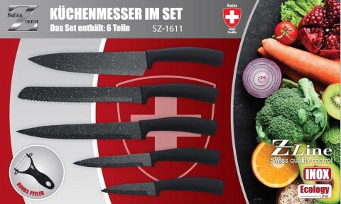 SWISS ZURICH 6-ELEMENTOWY ZESTAW NOŻY GRANITOWYCH ZURICH SZ-1611 SWISS ZURICH 6-ELEMENTOWY ZESTAW NOŻY GRANITOWYCH ZURICH SZ-1611
