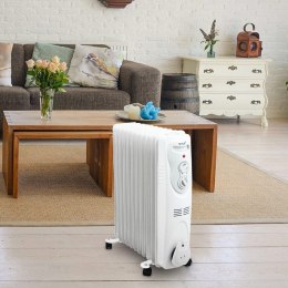 Bituxx BITUXX Elektryczny grzejnik olejowy 2500 W 11 żeber biały