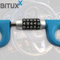 Bituxx BLOKADA NA KIEROWNICĘ 5-CYFROWY ZAMEK SZYFROWY STALOWA UNIWERSALNA BITUXX