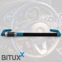 Bituxx Blokada Pedału Hamulca i Kierownicy Bituxx 78 cm Zamek Szyfrowy Stal