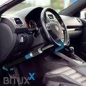 Bituxx Blokada Pedału Hamulca i Kierownicy Bituxx 78 cm Zamek Szyfrowy Stal
