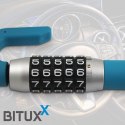 Bituxx Blokada Pedału Hamulca i Kierownicy Bituxx 78 cm Zamek Szyfrowy Stal