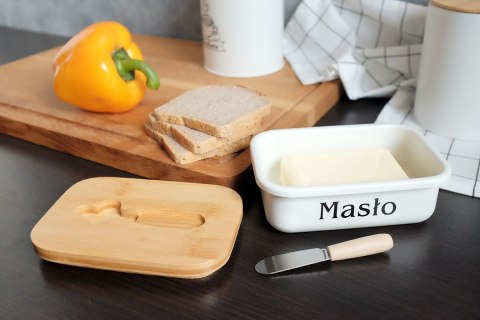 BRUNBESTE CHLEBAK STALOWY + MASELNICZKA Z NOŻYKIEM + NÓŻ DO PIECZYWA 2775 BRUNBESTE CHLEBAK STALOWY + MASELNICZKA Z NOŻYKIEM + NÓŻ DO PIECZYWA 2775