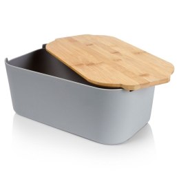 VILDE CHLEBAK Z DESKĄ BAMBUSOWĄ SZARY 259302
