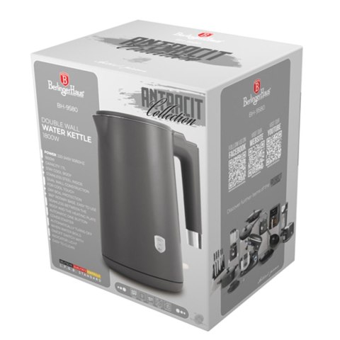 BERLINGER HAUS CZAJNIK ELEKTRYCZNY 1,7L BERLINGER HAUS BH-9580 ANTRACIT BERLINGER HAUS CZAJNIK ELEKTRYCZNY 1,7L BERLINGER HAUS BH-9580 ANTRACIT