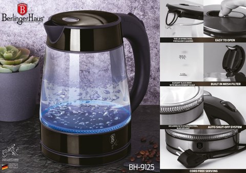 BERLINGER HAUS CZAJNIK ELEKTRYCZNY 1.7l BERLINGER HAUS BH-9125 SHINY BLACK BERLINGER HAUS CZAJNIK ELEKTRYCZNY 1.7l BERLINGER HAUS BH-9125 SHINY BLACK