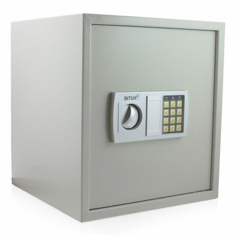 Bituxx Sejf Kremowy 36x40 cm Zamek Elektroniczny i Klucz Podw贸jne Drzwi Bituxx Bituxx Sejf Kremowy 36x40 cm Zamek Elektroniczny i Klucz Podw贸jne Drzwi Bituxx
