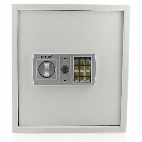 Bituxx Sejf Kremowy 36x40 cm Zamek Elektroniczny i Klucz Podw贸jne Drzwi Bituxx Bituxx Sejf Kremowy 36x40 cm Zamek Elektroniczny i Klucz Podw贸jne Drzwi Bituxx
