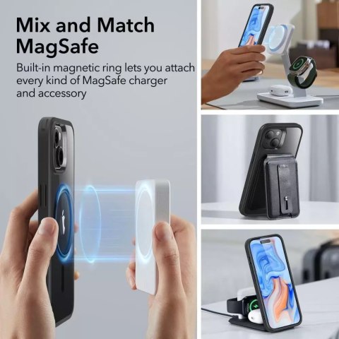 ESR Etui ESR CH Halolock Magsafe do Apple iPhone 15 Clear/Black ESR Etui ESR CH Halolock Magsafe do Apple iPhone 15 Clear/Black