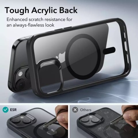 ESR Etui ESR CH Halolock Magsafe do Apple iPhone 15 Clear/Black ESR Etui ESR CH Halolock Magsafe do Apple iPhone 15 Clear/Black