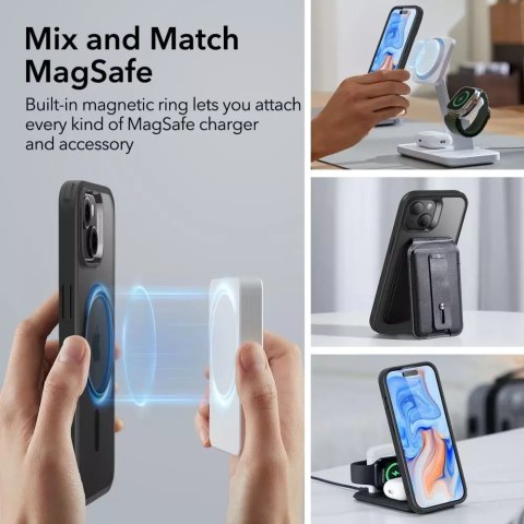 ESR Etui ESR CH Halolock Magsafe do Apple iPhone 15 Frosted Black ESR Etui ESR CH Halolock Magsafe do Apple iPhone 15 Frosted Black