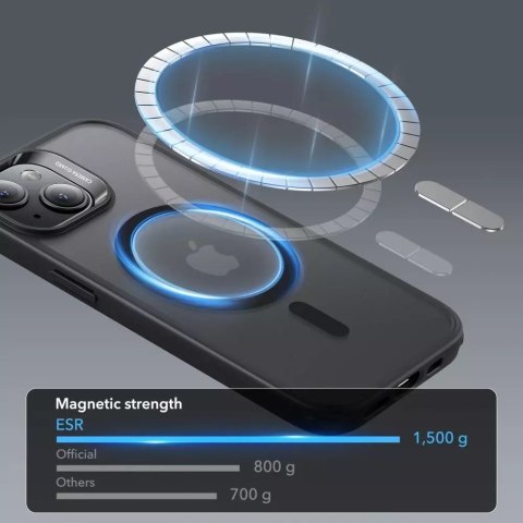 ESR Etui ESR CH Halolock Magsafe do Apple iPhone 15 Frosted Black ESR Etui ESR CH Halolock Magsafe do Apple iPhone 15 Frosted Black