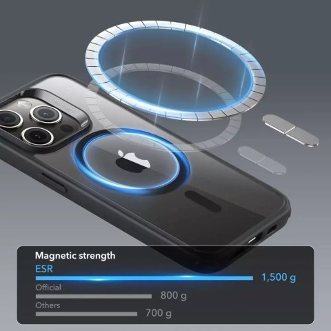 ESR Etui ESR CH Halolock Magsafe do Apple iPhone 15 Pro Clear/Black ESR Etui ESR CH Halolock Magsafe do Apple iPhone 15 Pro Clear/Black
