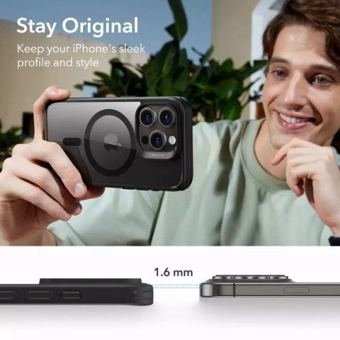 ESR Etui ESR CH Halolock Magsafe do Apple iPhone 15 Pro Clear/Black ESR Etui ESR CH Halolock Magsafe do Apple iPhone 15 Pro Clear/Black