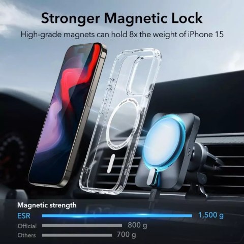 ESR Etui ESR CH Halolock Magsafe do Apple iPhone 15 Pro Clear ESR Etui ESR CH Halolock Magsafe do Apple iPhone 15 Pro Clear