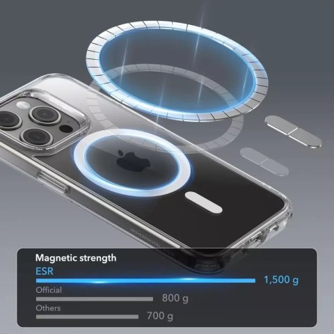ESR Etui ESR CH Halolock Magsafe do Apple iPhone 15 Pro Clear ESR Etui ESR CH Halolock Magsafe do Apple iPhone 15 Pro Clear