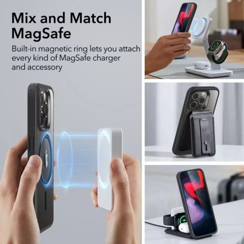 ESR Etui ESR CH Halolock Magsafe do Apple iPhone 15 Pro Max Clear/Black ESR Etui ESR CH Halolock Magsafe do Apple iPhone 15 Pro Max Clear/Black