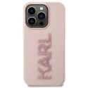 Karl Lagerfeld Etui Karl Lagerfeld KLHCP15L3DMBKCP do iPhone 15 Pro 6.1" różowy/pink hardcase 3D Rubber Glitter Logo