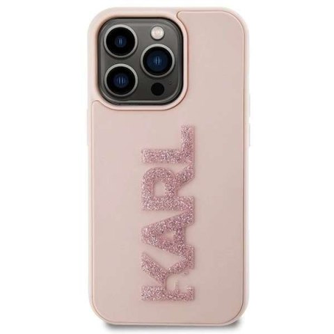 Karl Lagerfeld Etui Karl Lagerfeld KLHCP15L3DMBKCP do iPhone 15 Pro 6.1" różowy/pink hardcase 3D Rubber Glitter Logo Karl Lagerfeld Etui Karl Lagerfeld KLHCP15L3DMBKCP do iPhone 15 Pro 6.1" różowy/pink hardcase 3D Rubber Glitter Logo