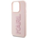 Karl Lagerfeld Etui Karl Lagerfeld KLHCP15L3DMBKCP do iPhone 15 Pro 6.1" różowy/pink hardcase 3D Rubber Glitter Logo