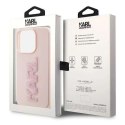 Karl Lagerfeld Etui Karl Lagerfeld KLHCP15L3DMBKCP do iPhone 15 Pro 6.1" różowy/pink hardcase 3D Rubber Glitter Logo