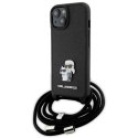 Karl Lagerfeld Etui Karl Lagerfeld KLHCP15MSAKCPSK do iPhone 15 Plus 6.7" hardcase czarny/black Crossbody Saffiano Metal Pin Karl & Choupette