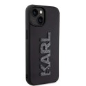 Karl Lagerfeld Etui Karl Lagerfeld KLHCP15S3DMBKCK do iPhone 15 6.1" czarny/black hardcase 3D Rubber Glitter Logo