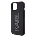 Karl Lagerfeld Etui Karl Lagerfeld KLHCP15S3DMBKCK do iPhone 15 6.1" czarny/black hardcase 3D Rubber Glitter Logo