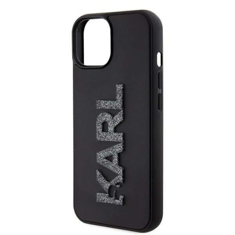 Karl Lagerfeld Etui Karl Lagerfeld KLHCP15S3DMBKCK do iPhone 15 6.1" czarny/black hardcase 3D Rubber Glitter Logo Karl Lagerfeld Etui Karl Lagerfeld KLHCP15S3DMBKCK do iPhone 15 6.1" czarny/black hardcase 3D Rubber Glitter Logo