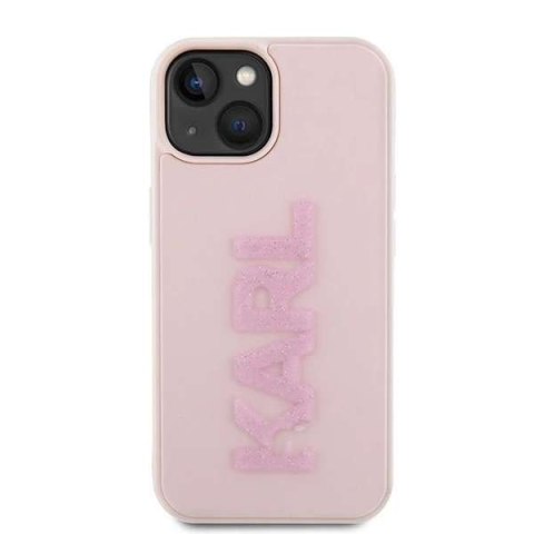 Karl Lagerfeld Etui Karl Lagerfeld KLHCP15S3DMBKCP do iPhone 15 6.1" różowy/pink hardcase 3D Rubber Glitter Logo Karl Lagerfeld Etui Karl Lagerfeld KLHCP15S3DMBKCP do iPhone 15 6.1" różowy/pink hardcase 3D Rubber Glitter Logo