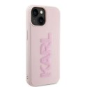 Karl Lagerfeld Etui Karl Lagerfeld KLHCP15S3DMBKCP do iPhone 15 6.1" różowy/pink hardcase 3D Rubber Glitter Logo