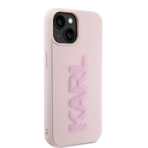 Karl Lagerfeld Etui Karl Lagerfeld KLHCP15S3DMBKCP do iPhone 15 6.1" różowy/pink hardcase 3D Rubber Glitter Logo Karl Lagerfeld Etui Karl Lagerfeld KLHCP15S3DMBKCP do iPhone 15 6.1" różowy/pink hardcase 3D Rubber Glitter Logo