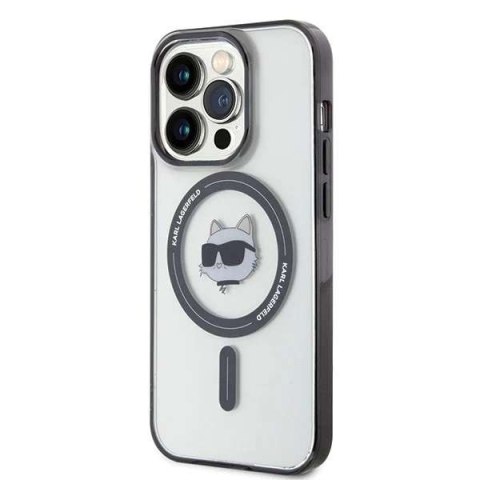 Karl Lagerfeld Etui Karl Lagerfeld KLHMP15LHCHNOTK do iPhone 15 Pro 6.1" transparent hardcase IML Choupette`s Head MagSafe Karl Lagerfeld Etui Karl Lagerfeld KLHMP15LHCHNOTK do iPhone 15 Pro 6.1" transparent hardcase IML Choupette`s Head MagSafe
