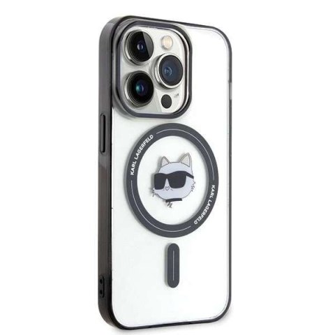 Karl Lagerfeld Etui Karl Lagerfeld KLHMP15LHCHNOTK do iPhone 15 Pro 6.1" transparent hardcase IML Choupette`s Head MagSafe Karl Lagerfeld Etui Karl Lagerfeld KLHMP15LHCHNOTK do iPhone 15 Pro 6.1" transparent hardcase IML Choupette`s Head MagSafe