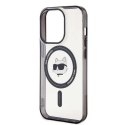 Karl Lagerfeld Etui Karl Lagerfeld KLHMP15LHCHNOTK do iPhone 15 Pro 6.1" transparent hardcase IML Choupette`s Head MagSafe