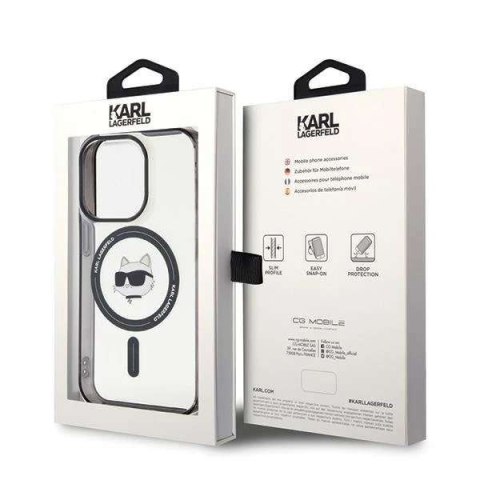 Karl Lagerfeld Etui Karl Lagerfeld KLHMP15LHCHNOTK do iPhone 15 Pro 6.1" transparent hardcase IML Choupette`s Head MagSafe Karl Lagerfeld Etui Karl Lagerfeld KLHMP15LHCHNOTK do iPhone 15 Pro 6.1" transparent hardcase IML Choupette`s Head MagSafe