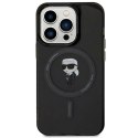 Karl Lagerfeld Etui Karl Lagerfeld KLHMP15LHFCKNOK do iPhone 15 Pro 6.1" czarny/black hardcase IML Ikonik MagSafe