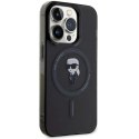 Karl Lagerfeld Etui Karl Lagerfeld KLHMP15LHFCKNOK do iPhone 15 Pro 6.1" czarny/black hardcase IML Ikonik MagSafe