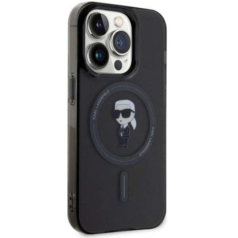 Karl Lagerfeld Etui Karl Lagerfeld KLHMP15LHFCKNOK do iPhone 15 Pro 6.1" czarny/black hardcase IML Ikonik MagSafe Karl Lagerfeld Etui Karl Lagerfeld KLHMP15LHFCKNOK do iPhone 15 Pro 6.1" czarny/black hardcase IML Ikonik MagSafe
