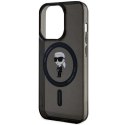 Karl Lagerfeld Etui Karl Lagerfeld KLHMP15LHFCKNOK do iPhone 15 Pro 6.1" czarny/black hardcase IML Ikonik MagSafe