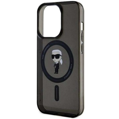 Karl Lagerfeld Etui Karl Lagerfeld KLHMP15LHFCKNOK do iPhone 15 Pro 6.1" czarny/black hardcase IML Ikonik MagSafe Karl Lagerfeld Etui Karl Lagerfeld KLHMP15LHFCKNOK do iPhone 15 Pro 6.1" czarny/black hardcase IML Ikonik MagSafe