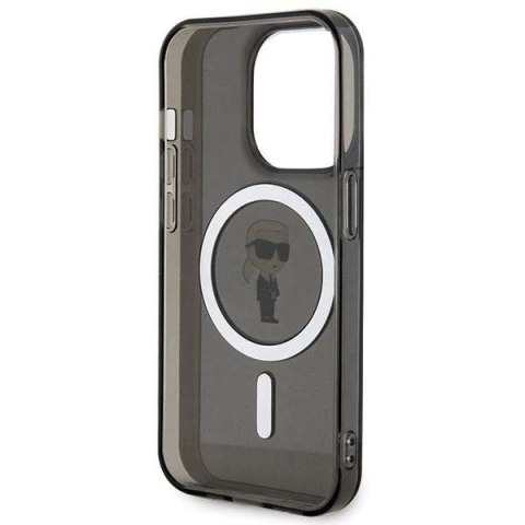 Karl Lagerfeld Etui Karl Lagerfeld KLHMP15LHFCKNOK do iPhone 15 Pro 6.1" czarny/black hardcase IML Ikonik MagSafe Karl Lagerfeld Etui Karl Lagerfeld KLHMP15LHFCKNOK do iPhone 15 Pro 6.1" czarny/black hardcase IML Ikonik MagSafe