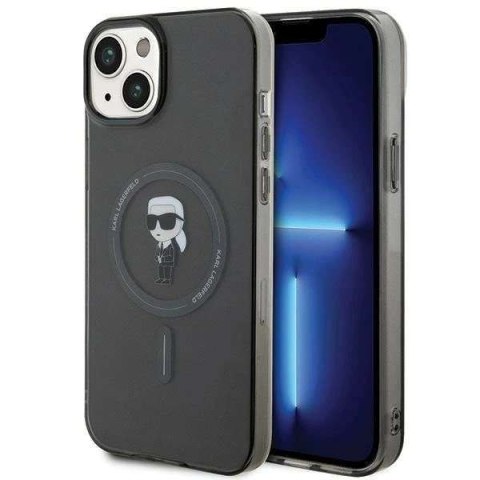 Karl Lagerfeld Etui Karl Lagerfeld KLHMP15MHFCKNOK do iPhone 15 Plus 6.7" czarny/black hardcase IML Ikonik MagSafe Karl Lagerfeld Etui Karl Lagerfeld KLHMP15MHFCKNOK do iPhone 15 Plus 6.7" czarny/black hardcase IML Ikonik MagSafe