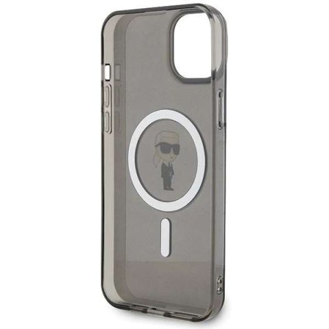 Karl Lagerfeld Etui Karl Lagerfeld KLHMP15MHFCKNOK do iPhone 15 Plus 6.7" czarny/black hardcase IML Ikonik MagSafe Karl Lagerfeld Etui Karl Lagerfeld KLHMP15MHFCKNOK do iPhone 15 Plus 6.7" czarny/black hardcase IML Ikonik MagSafe