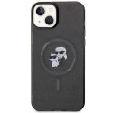 Karl Lagerfeld Etui Karl Lagerfeld KLHMP15SHGKCNOK do iPhone 15 6.1" czarny/black hardcase Karl&Choupette Glitter MagSafe