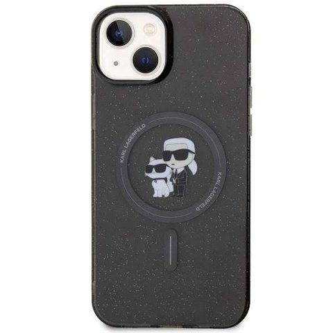 Karl Lagerfeld Etui Karl Lagerfeld KLHMP15SHGKCNOK do iPhone 15 6.1" czarny/black hardcase Karl&Choupette Glitter MagSafe Karl Lagerfeld Etui Karl Lagerfeld KLHMP15SHGKCNOK do iPhone 15 6.1" czarny/black hardcase Karl&Choupette Glitter MagSafe