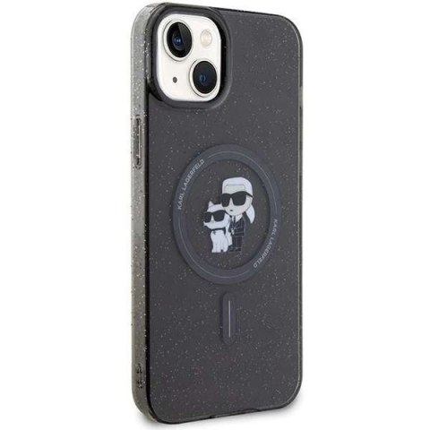 Karl Lagerfeld Etui Karl Lagerfeld KLHMP15SHGKCNOK do iPhone 15 6.1" czarny/black hardcase Karl&Choupette Glitter MagSafe Karl Lagerfeld Etui Karl Lagerfeld KLHMP15SHGKCNOK do iPhone 15 6.1" czarny/black hardcase Karl&Choupette Glitter MagSafe