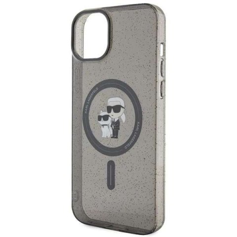 Karl Lagerfeld Etui Karl Lagerfeld KLHMP15SHGKCNOK do iPhone 15 6.1" czarny/black hardcase Karl&Choupette Glitter MagSafe Karl Lagerfeld Etui Karl Lagerfeld KLHMP15SHGKCNOK do iPhone 15 6.1" czarny/black hardcase Karl&Choupette Glitter MagSafe