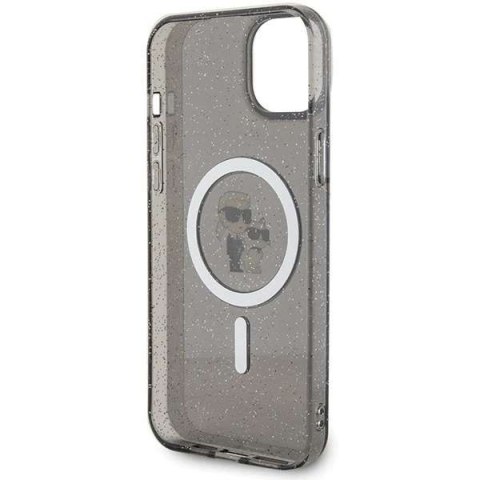 Karl Lagerfeld Etui Karl Lagerfeld KLHMP15SHGKCNOK do iPhone 15 6.1" czarny/black hardcase Karl&Choupette Glitter MagSafe Karl Lagerfeld Etui Karl Lagerfeld KLHMP15SHGKCNOK do iPhone 15 6.1" czarny/black hardcase Karl&Choupette Glitter MagSafe